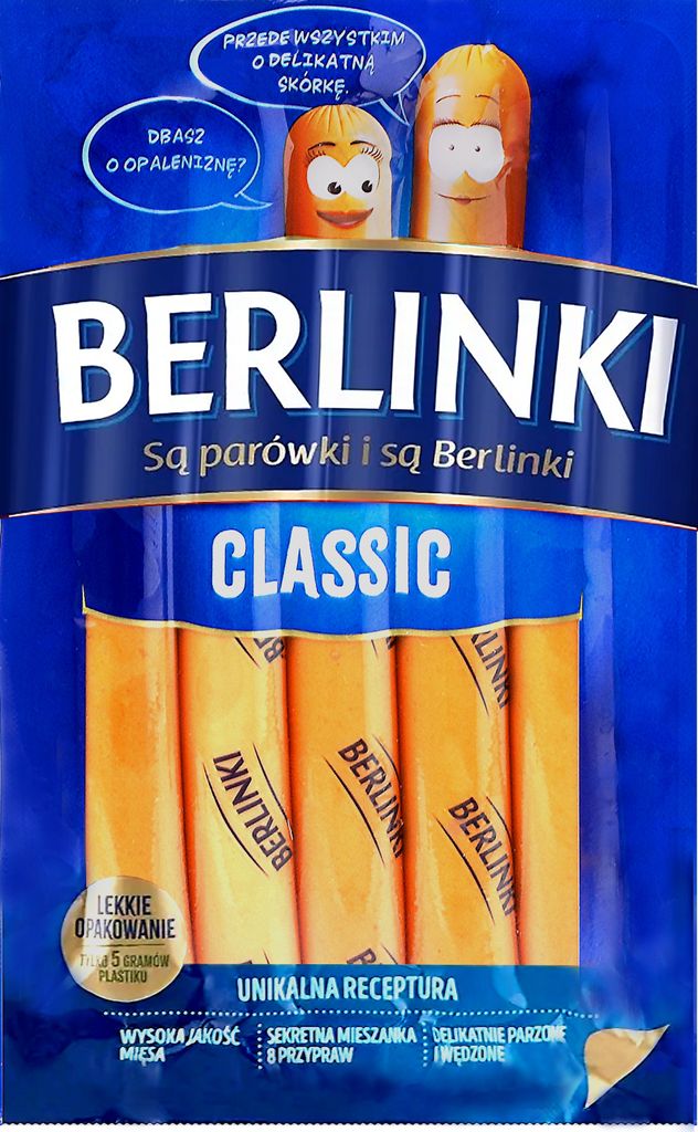 Parowki Berlinki Classic 250g I Berlinki Wiener Würstchen Produktbild 