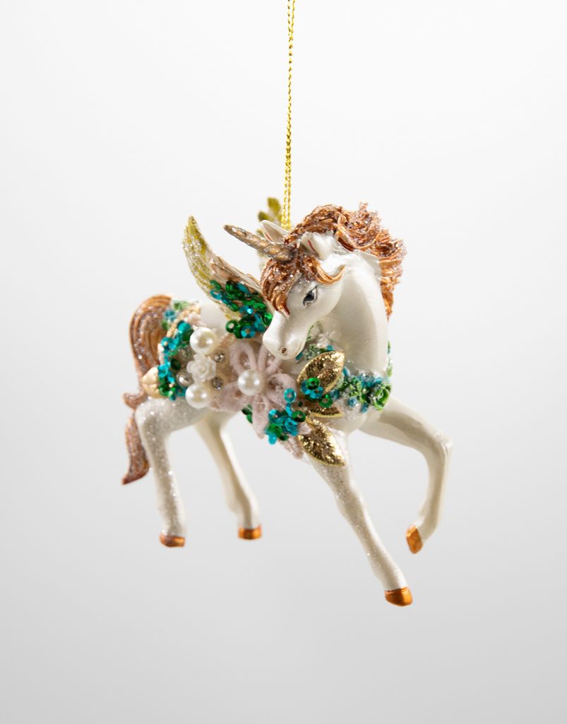 Weihnachtsschmuck Hänger Einhorn Fabelwesen Christbaumschmuck