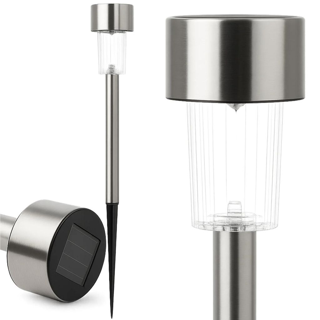 Lampa solarna lampka ogrodowa wbijana LED z czujnikiem Zdjęcie produktu 