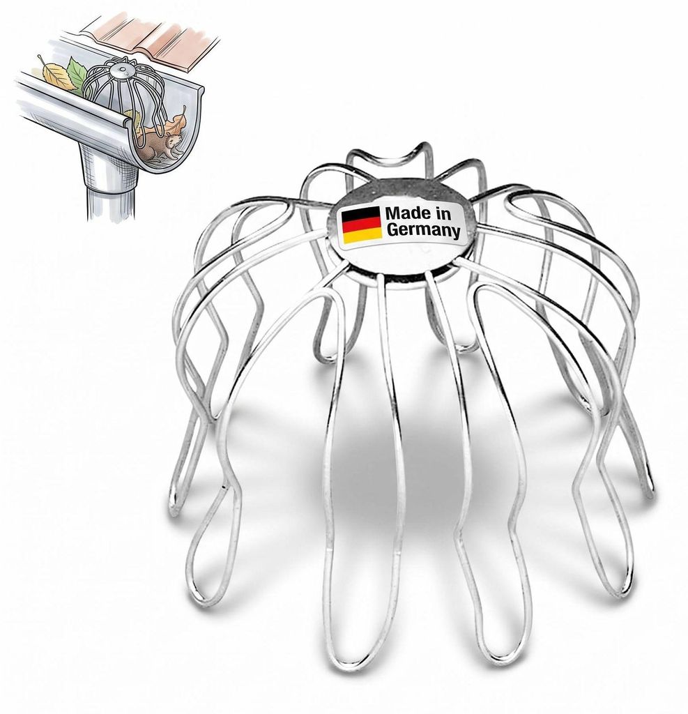 ZAMBELLI Laubfangkorb, Rinnensieb verzinkt, Silber, DN Produktbild 