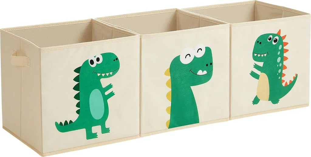 Boîtes en tissu lot de 3 - Paniers de rangement gris pour étagères Cube