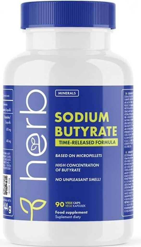 Natriumbutyrat 300 mg 90 Kapseln Herb Produktbild 