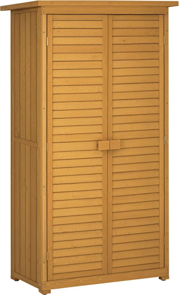 Outsunny Armoire abri de jardin remise pour outils en bois Image du produit 