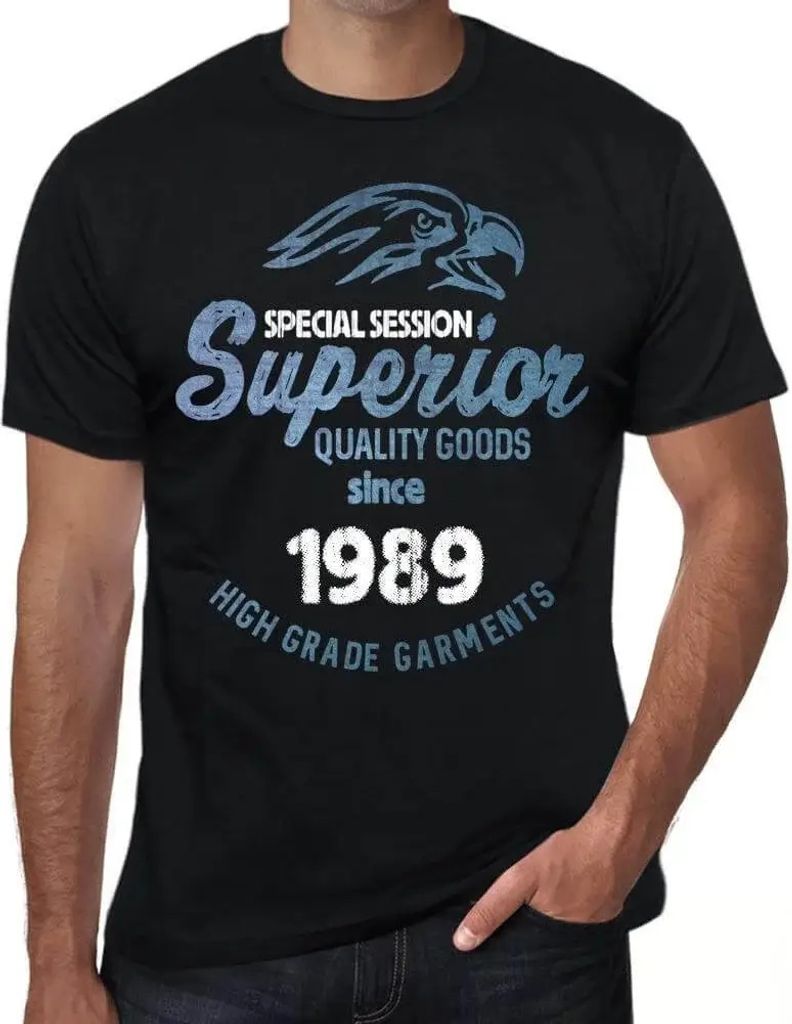 Herren Grafik T-Shirt Sondersitzung Hochwertige Waren seit 1989 – Special Session Superior Quality Goods Since 1989 – Geschenk 35. Geburtstag