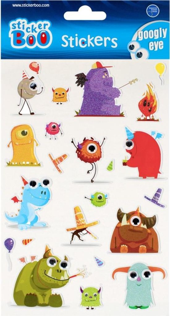 Aufkleber Monsters2 Bewegliche Augen Aufkleber Boo