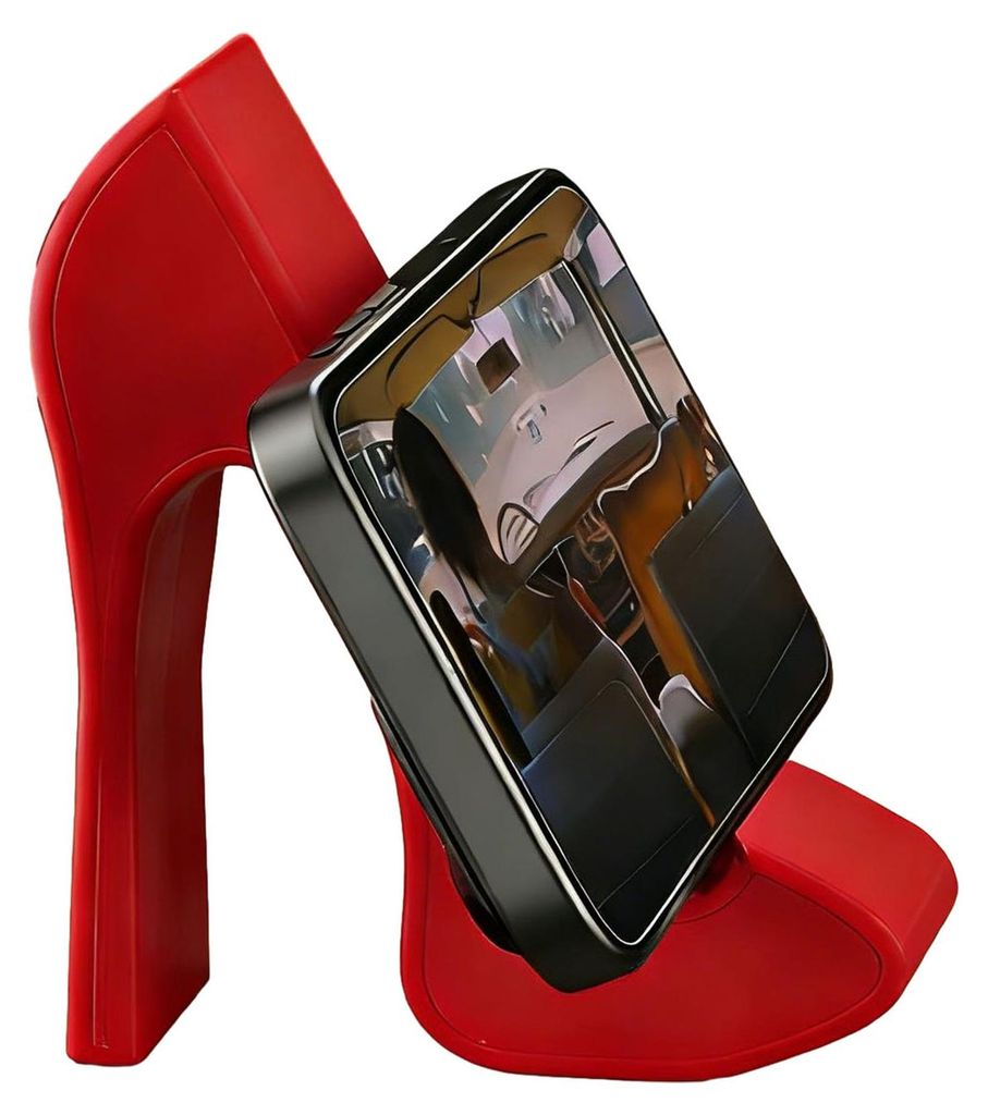 Schuhförmiger Handyhalter in Schuhform, 3D-gedruckt, für Schreibtisch und Büro