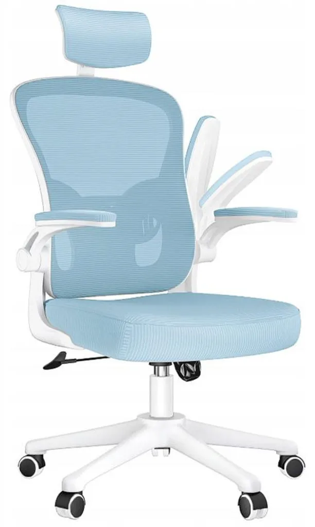 Chaise de bureau ergonomique X23F00K092 bleue avec soutien lombaire