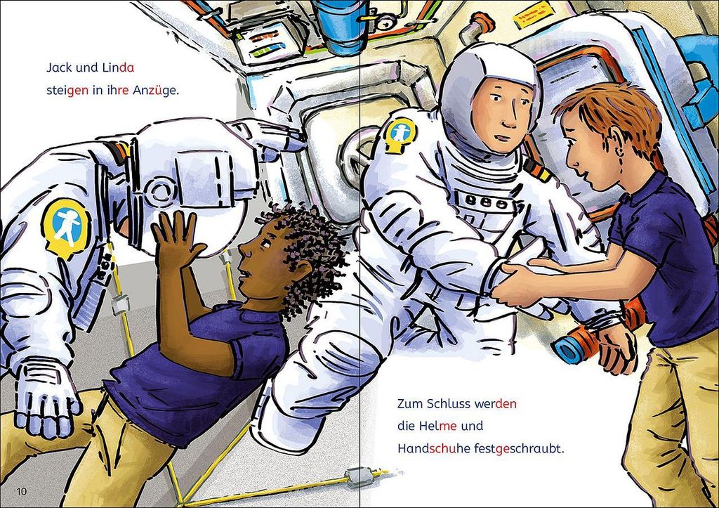 Leselöwen Lesetraining 1. Klasse - Alarm auf der Weltraumstation
