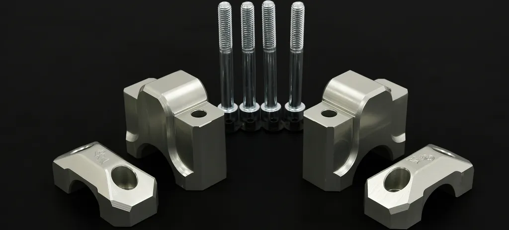 Riser Manubrio ZIEGER 40mm Argento per BMW R 1250 GS e R 1200 GS LC