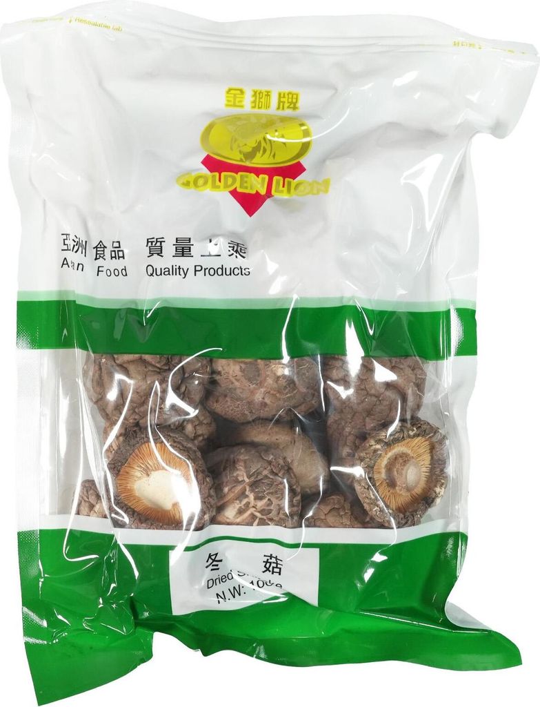 Golden Lion Grzyby Shitake 100g 4-5cm Zdjęcie produktu 
