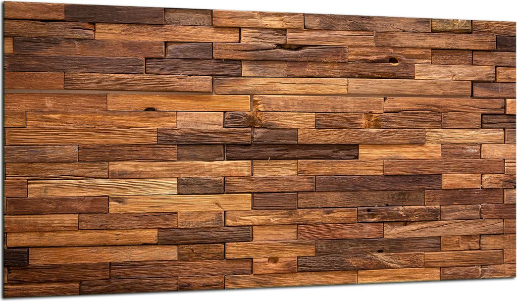 Herdabdeckplatte Glaskeramikkochfeld-Abdeckung Spritzschutz Glas 90x52 Holz