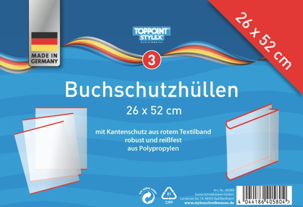 3 Buchumschläge Buchschutzhüllen Buchumschlag 26x52