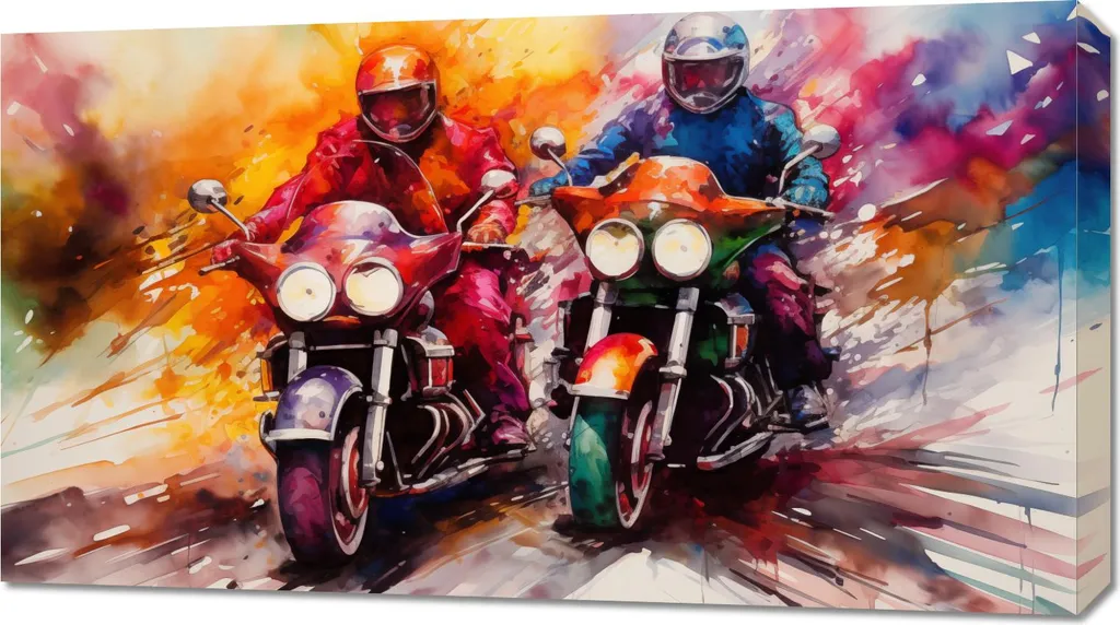 Quadro 90x50 cm Adrenalina e Arte - 1