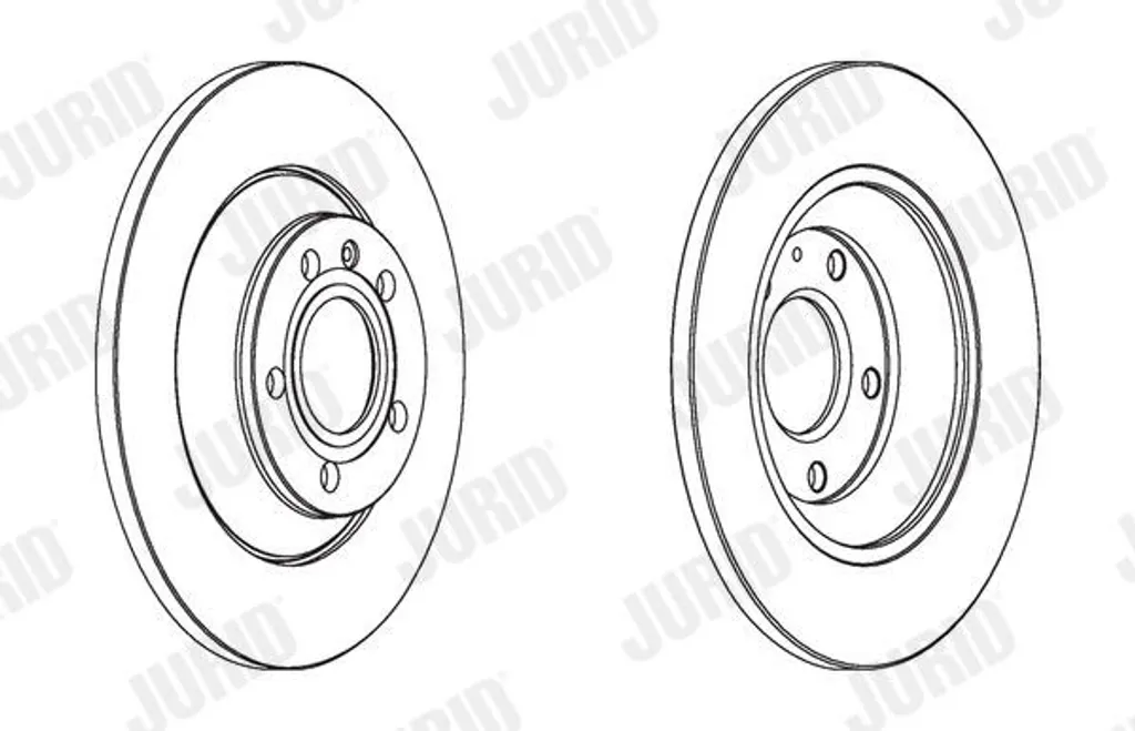 Jeu de Disques de Frein Arrière JURID pour AUDI A6 Allroad Type 4FH C6