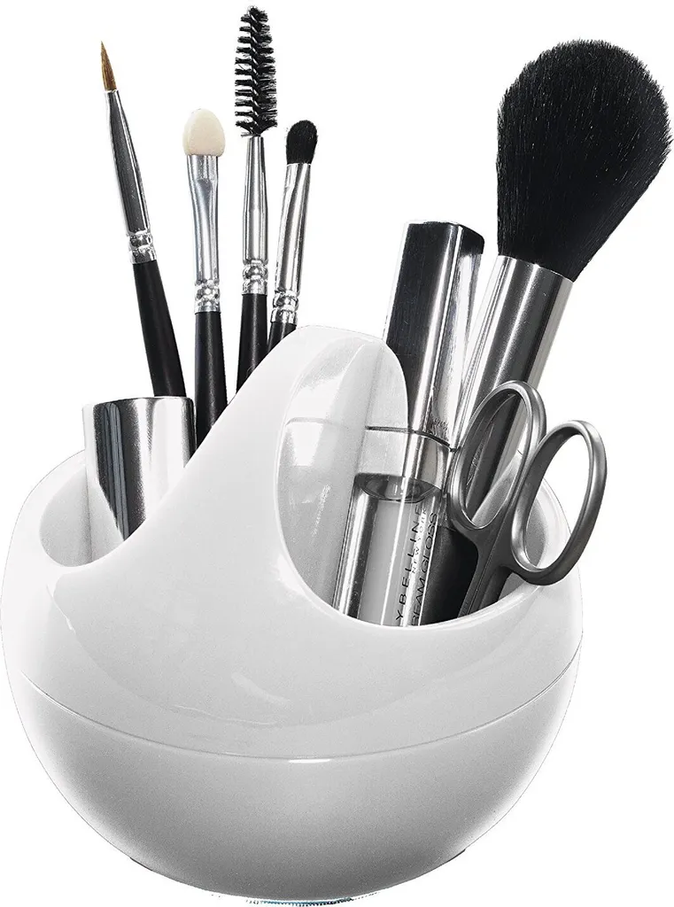 Boîte de rangement maquillage Spirella Bowl pot cosmétique blanc chic