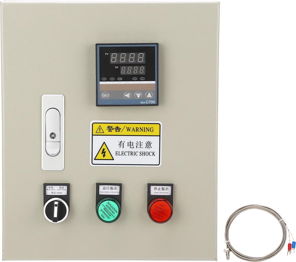 PID-Temperaturregler mit K-Thermoelement, digitale Thermostat-Steuerbox, 380 V AC, 3-phasig, 15 kW