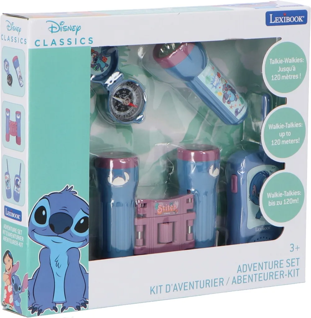 Kit jeu de rôle Lexibook Stitch Disney sonore et interactif bleu