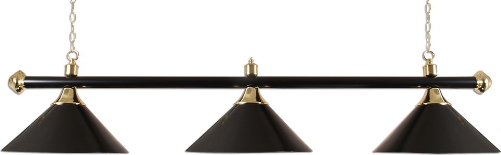 Bazénová lampa s tromi tienidlami čierna Obrázok produktu 