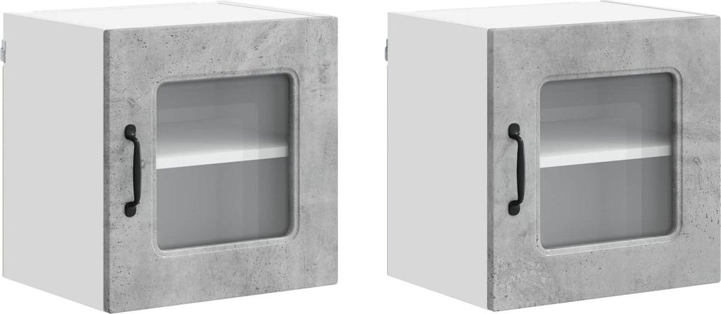 Geschirrspülerfront Kalmar 2 pcs Beton Grau 40 x 31 x 40 cm