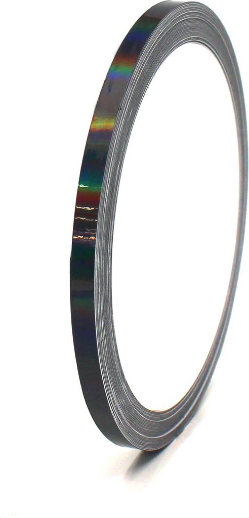 10m Zierstreifen 4mm Hologramm Schwarz Dekorstreifen Auto Motorrad Boot Modellbau Klebestreifen