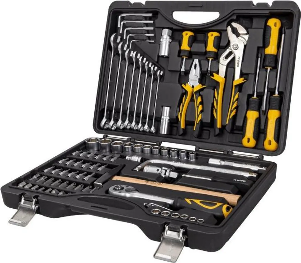Mallette à outils 84 pièces en Chrome Vanadium haute résistance