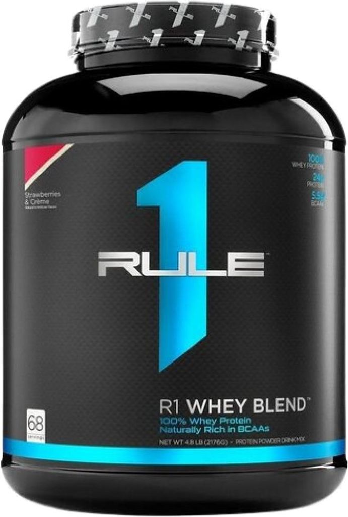 Rule1 R1 Whey Protein (5lbs) Strawberries & Crème - Eiweiße Produktbild 