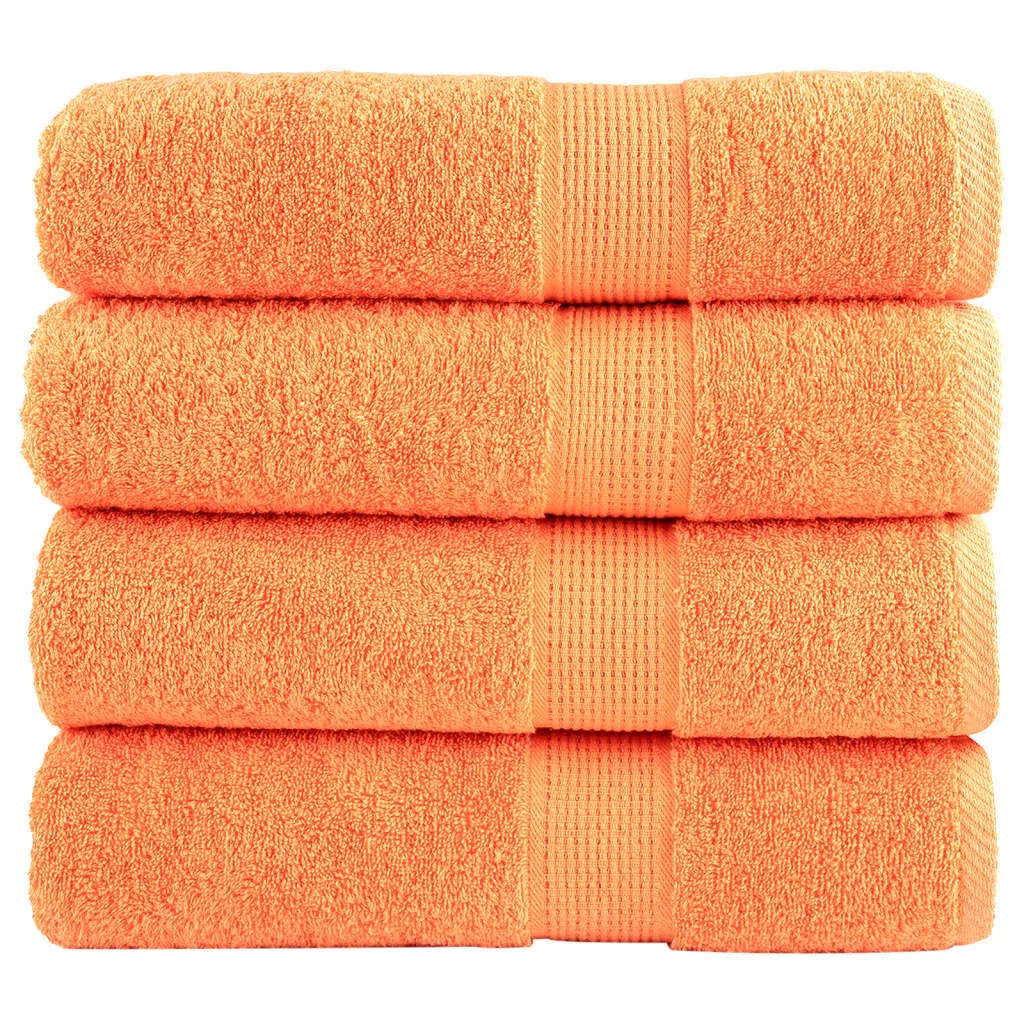 Set 2 Asciugamani Con Stampa Re Leone: Blu E Arancione, 35x72 Cm, In Poliestere, Per Bagno E Spiaggia