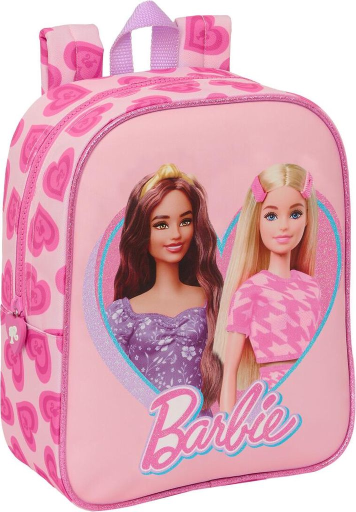 Kinderrucksack Barbie Love Rosa 22 x 27 x 10 cm Produktbild 
