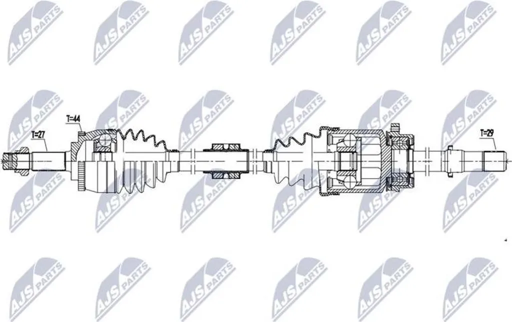 Stop vibrations : Arbre d'entraînement Primera NTY 39100AV611 silencieux