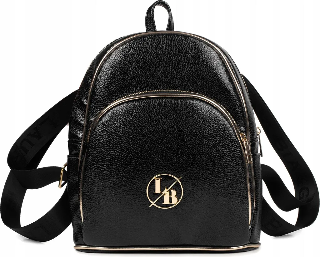 Sac à dos de ville noir Laura Biaggi pour les sorties urbaines