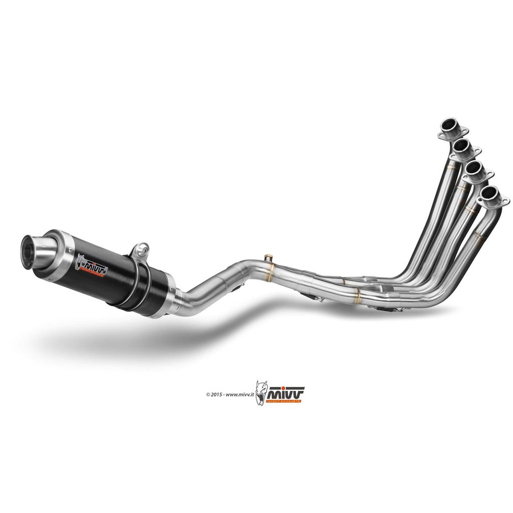 MIVV GP Vollschwarz Auspuff für HONDA CB 650 F Produktbild 