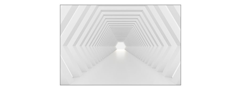 Muralo Fototapete 3D Effekt 360 (B) x 240 (H) cm Vlies Wand Tapete Tunnel Abstraktion Optische Täuschung 3D Optik Wohnzimmer Schlafzimmer moderne ...