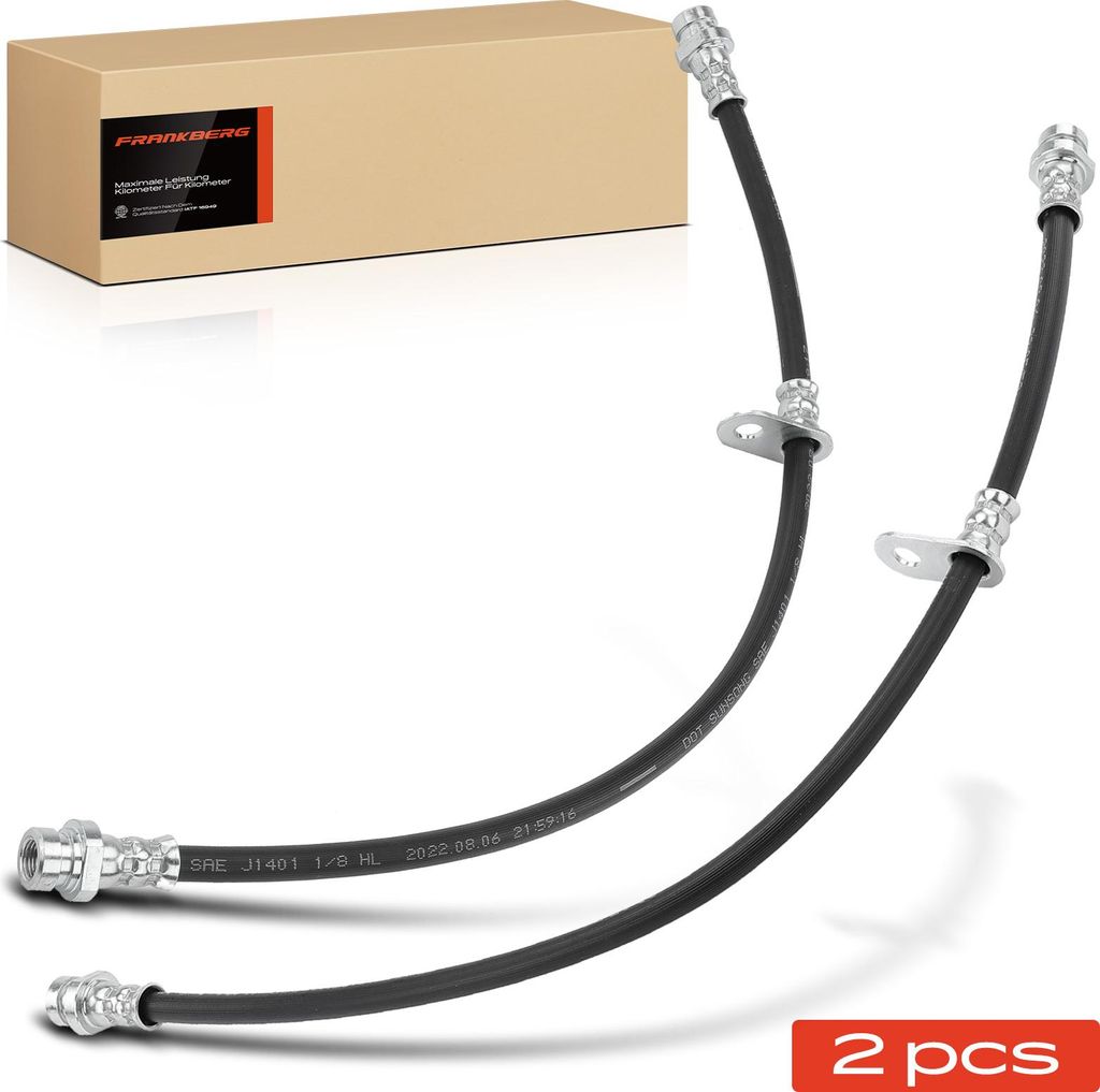 Frankberg 2x Bremsschlauch Bremsschläuche Vorne Links Rechts für Mitsubishi Lancer VIII CYA CZA EVO X