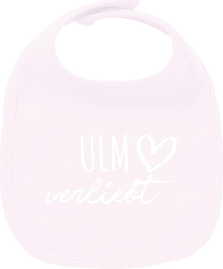 Huuraa Unisex Babylatz Ulm verliebt Geschenk Babypink Baumwolle Ulm Mitbringsel