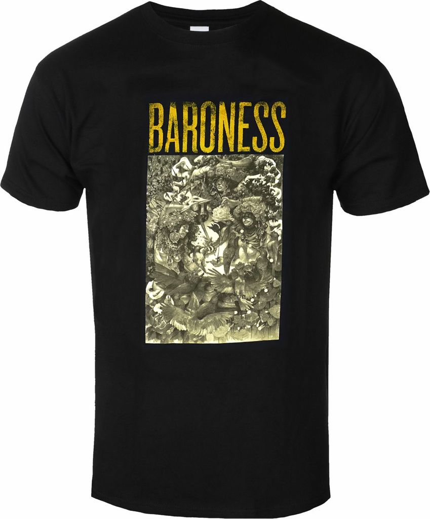 Baroness - "Gold & Grey" T-Shirt für Herren/Damen Uni RO6888 (M) (Schwarz)