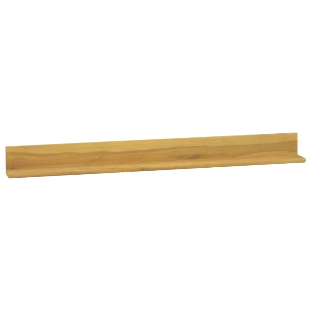 Mensole Rustiche in Teak Massello vidaXL - 2 Pezzi 110cm per Cucina