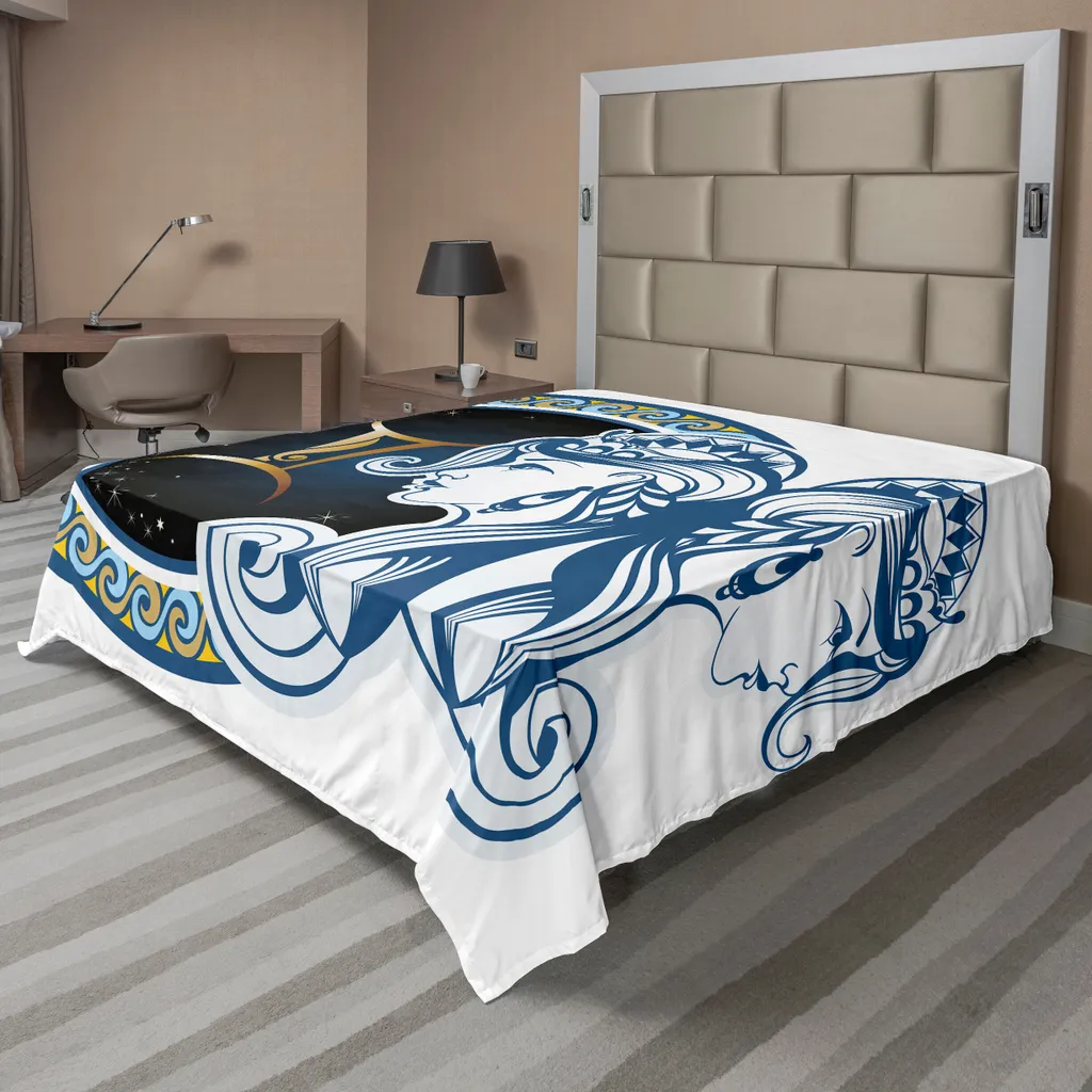 Lenzuolo Sopra Matrimoniale Gemelli 266x260 ABAKUHAUS Multicolore