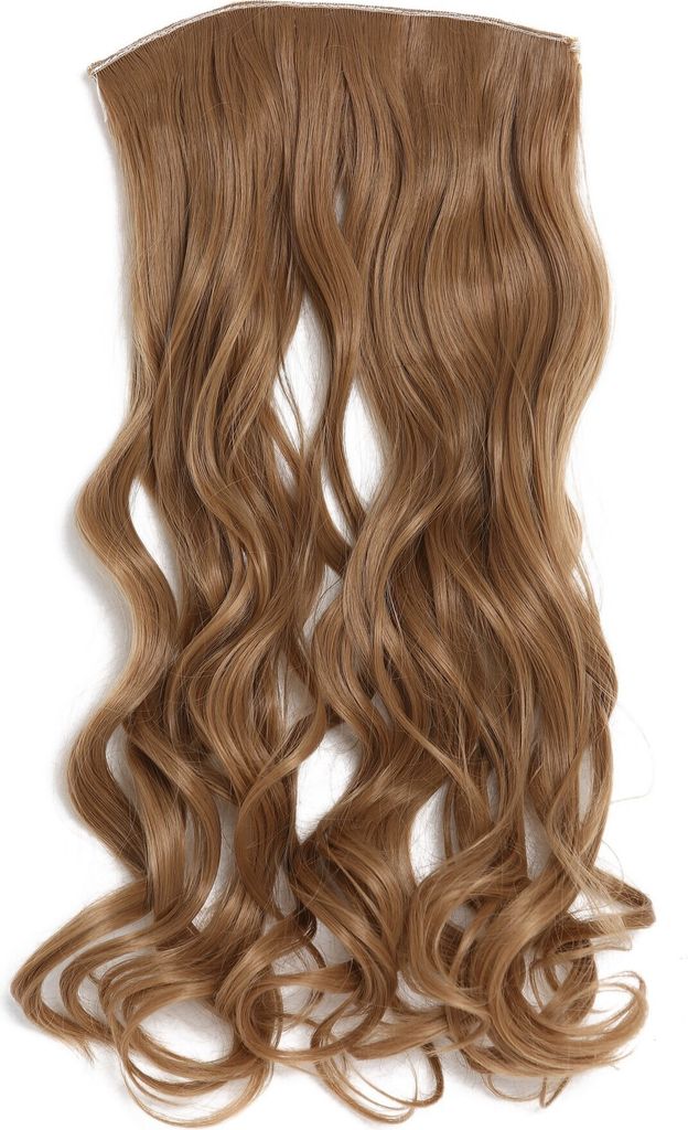 WIG ME UP Haarteil Extension breit 5 Clips wellig dunkles Produktbild 