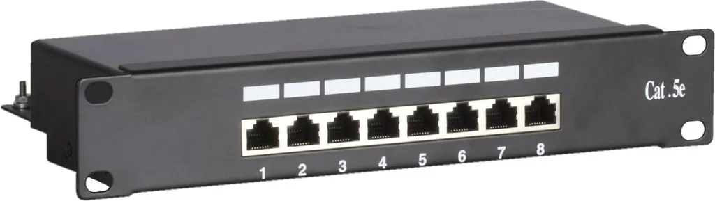 Pannello Patch DS-IT 8 Porte CAT 5e FTP 10" - Alta Qualità DS-10Patch5-8FTP
