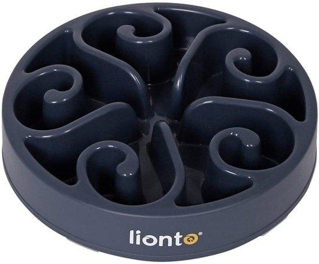 Anti-Gluck-Voerbak Ø 30cm hoch 7cm 1500g Antirutsch grau Produktbild 
