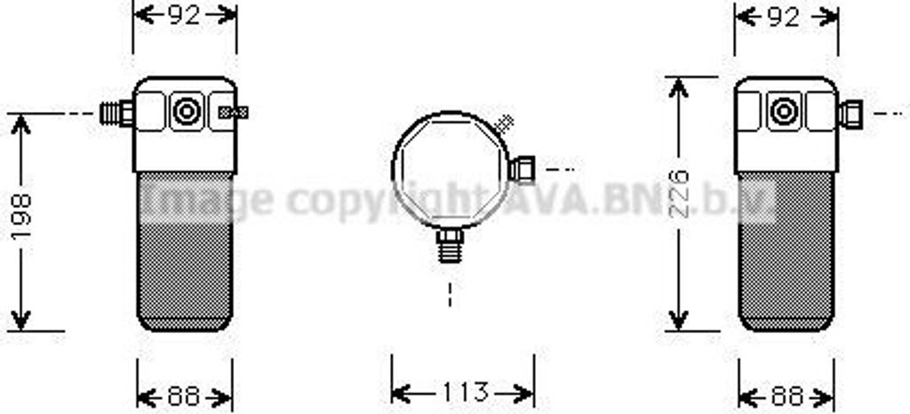 PRASCO VOD105 - OE 3537935 Klimatrockner für S90 (964), V90 (965)