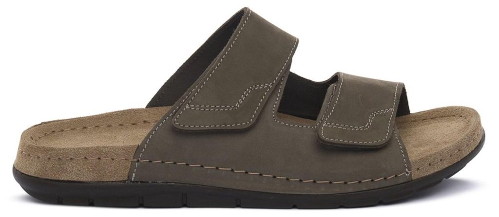 Grünland Herren Sommerschuhe Flipflops, Modell CI3126OLIVA, Farbe Braun