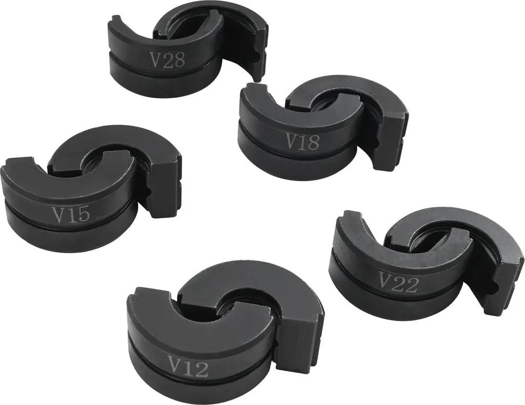 Mâchoires à sertir Contour V - Kit 5 pièces pour tubes cuivre 12 à 28 mm