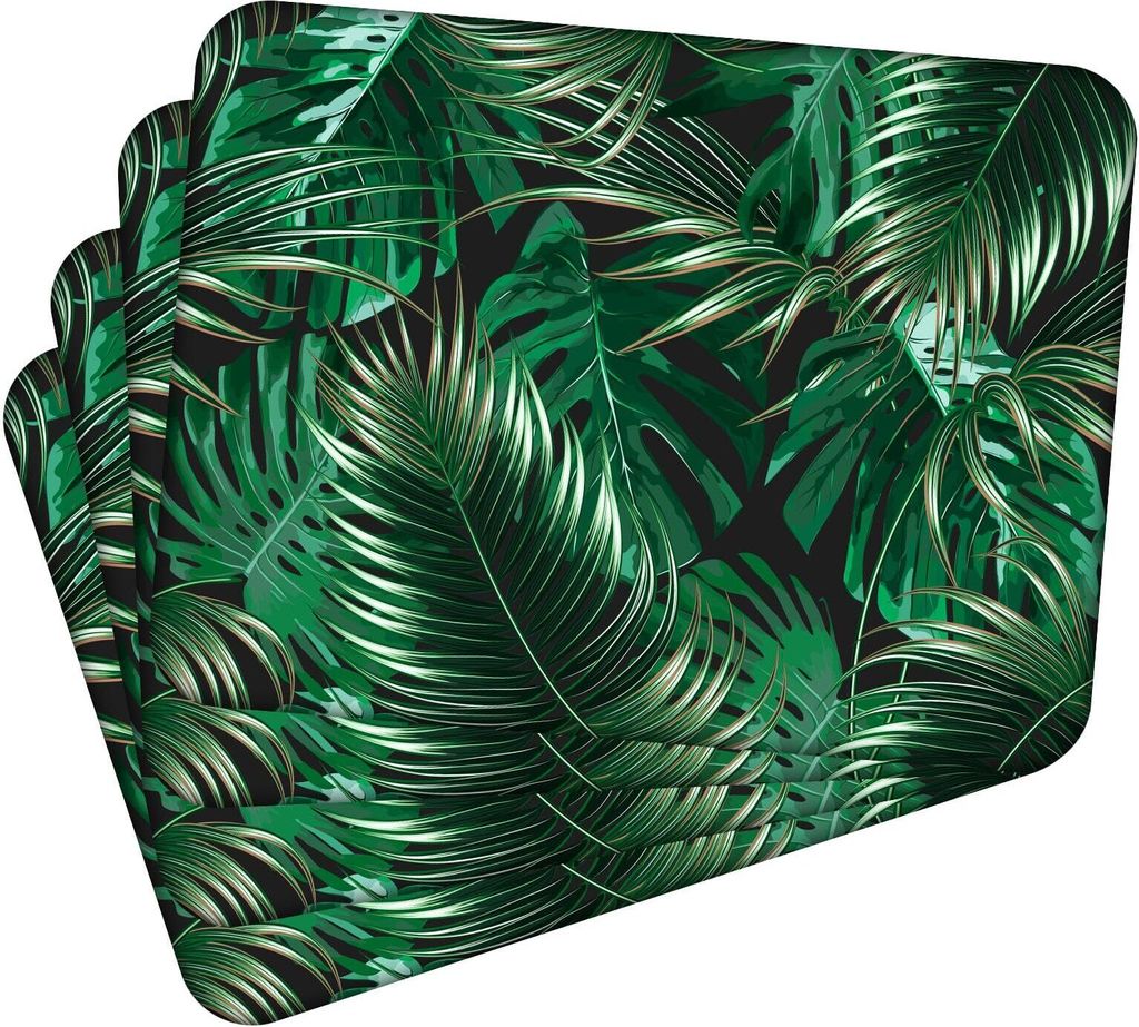 Sada 4 prostírání 40x30 cm Tropical Leaves 3 prostírání Obrázek produktu 