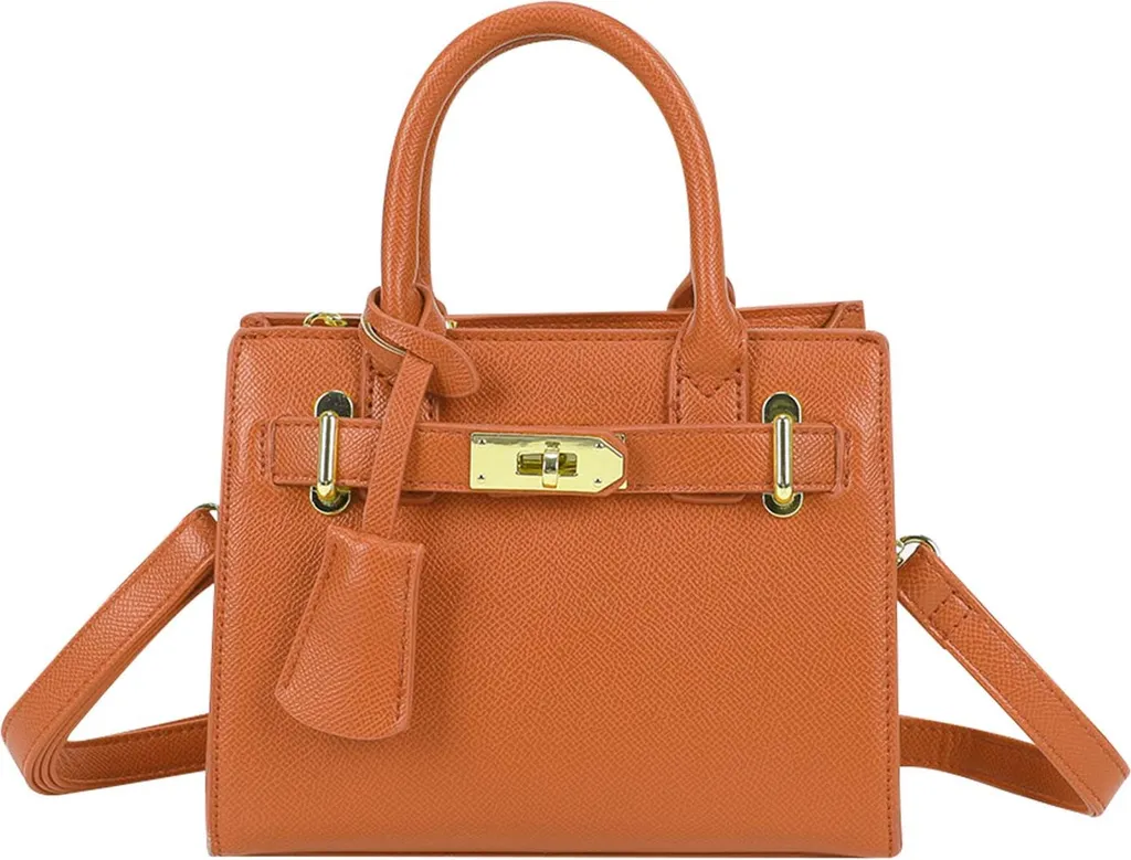 Borsa a Mano Donna Gallantry Camélia Marrone - Chic Francese con Tracolla