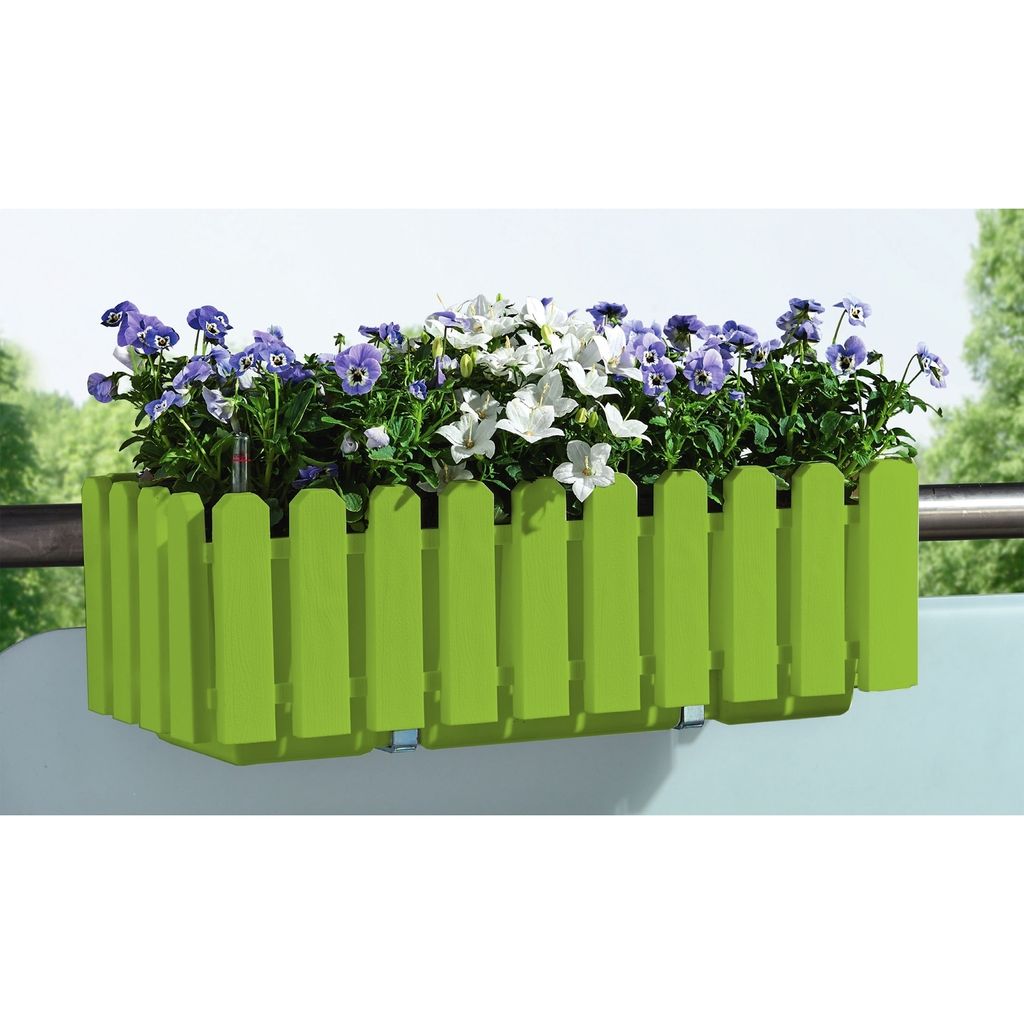 Blumenkasten mit Wasserspeicher Nessa 50 cm Grün Produktbild 2