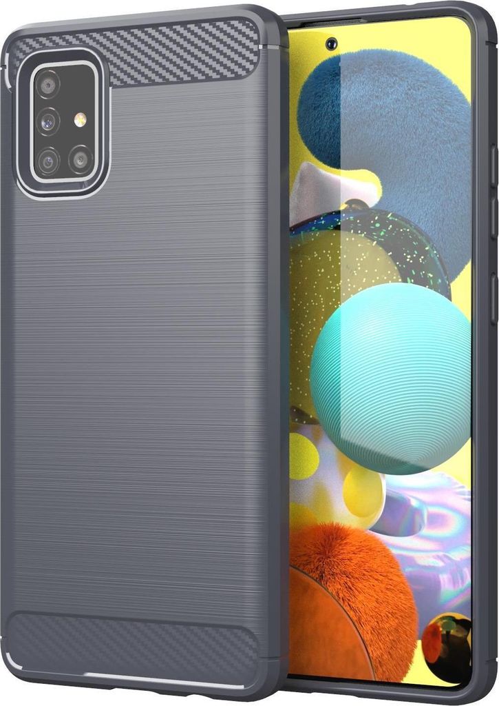 Cadorabo Hülle für Samsung Galaxy A51 4G / M40s in Grau Schutzhülle TPU Case Cover Etui Handyhülle