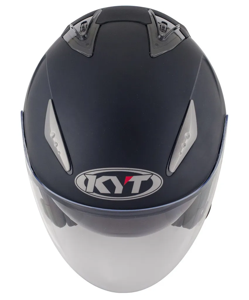 Casque Moto KYT Hellcat Noir Mat XS avec Écran Solaire Interne Intégré