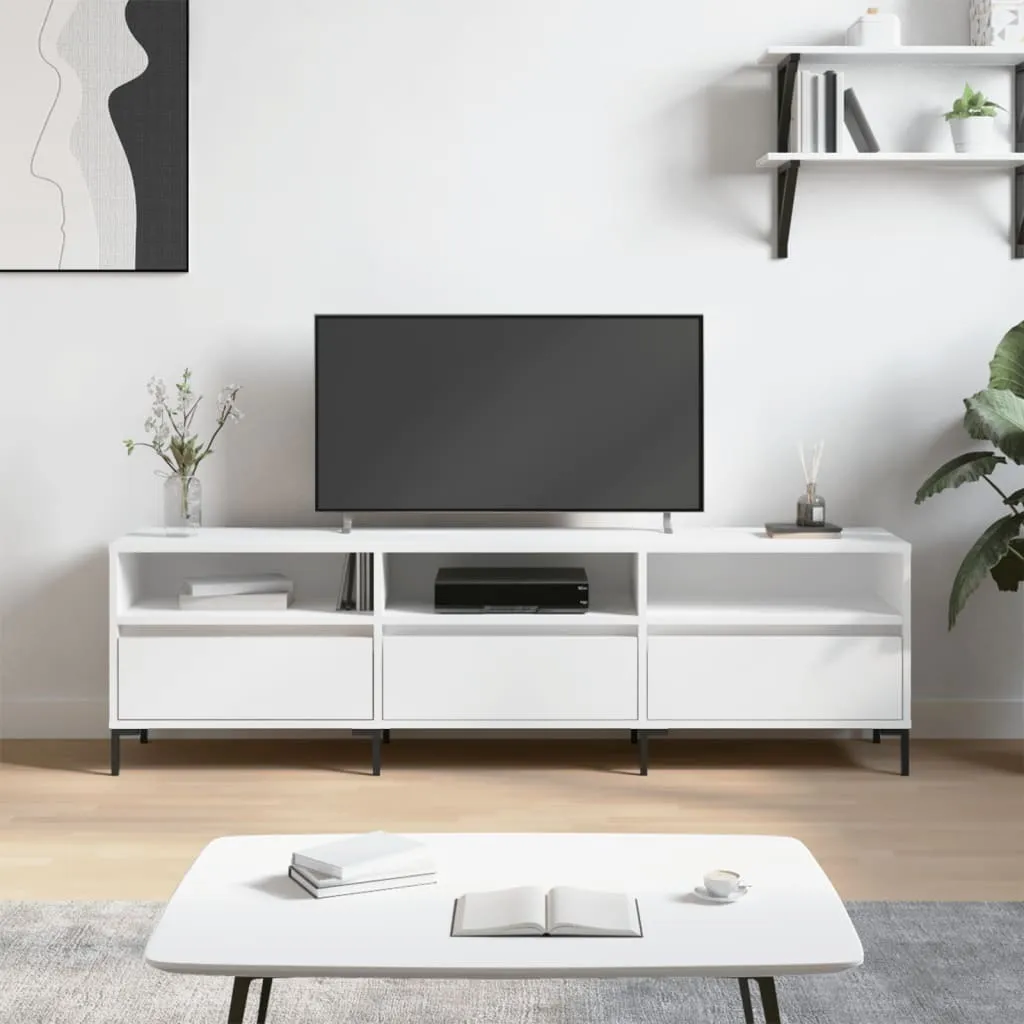 Mobile Porta TV vidaXL 150 cm Bianco | Mobile TV Legno per Famiglia