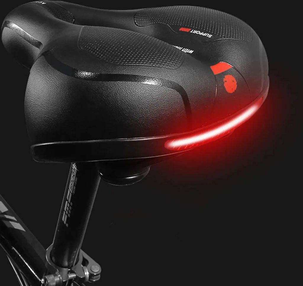 Fahrradsattel Gel mit Reflektor Fahrradsitz Gelsattel Produktbild 